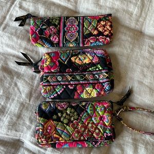 SET OF 3 (three) Vera Bradley pouches